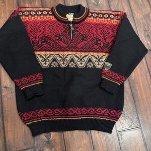 Vintage Dale of Norway Nagano 1998 Olympic Wool Sweater Men’s S  | ¼-Zip